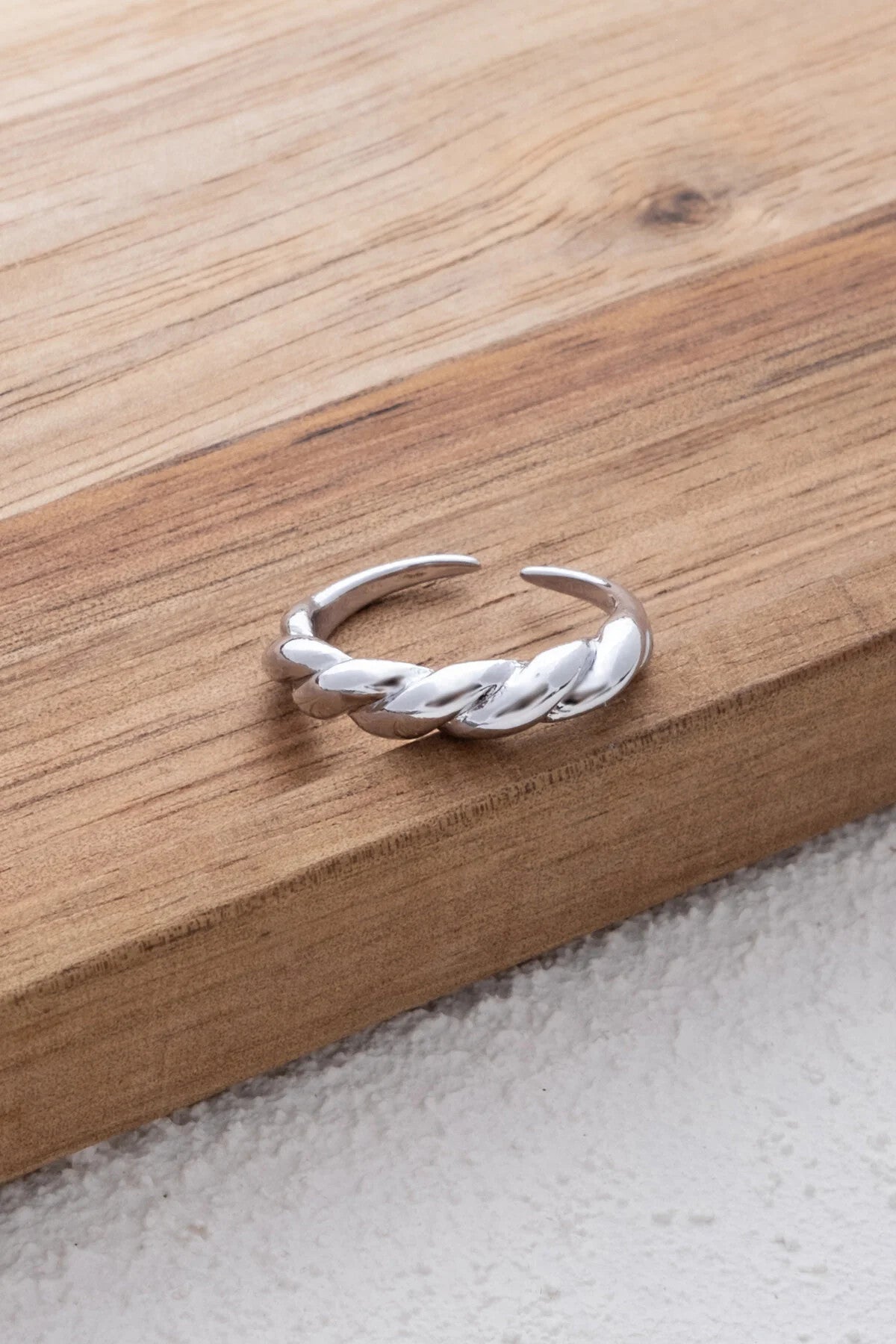 İnce Burgu Yüzük Sarmal Plaka Free Size Ayarlanabilir Ölçü