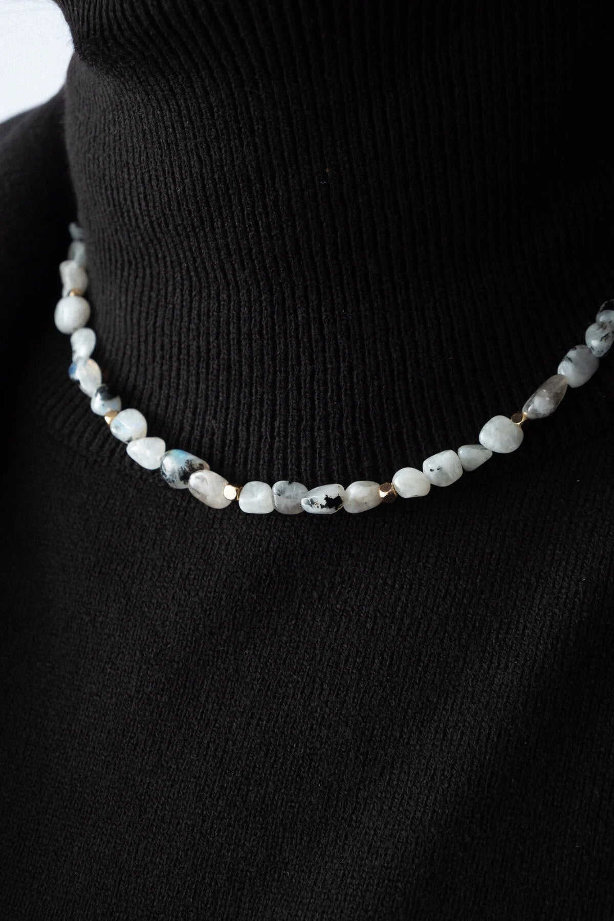 Labradorit Doğal Taş Kolye 40cm