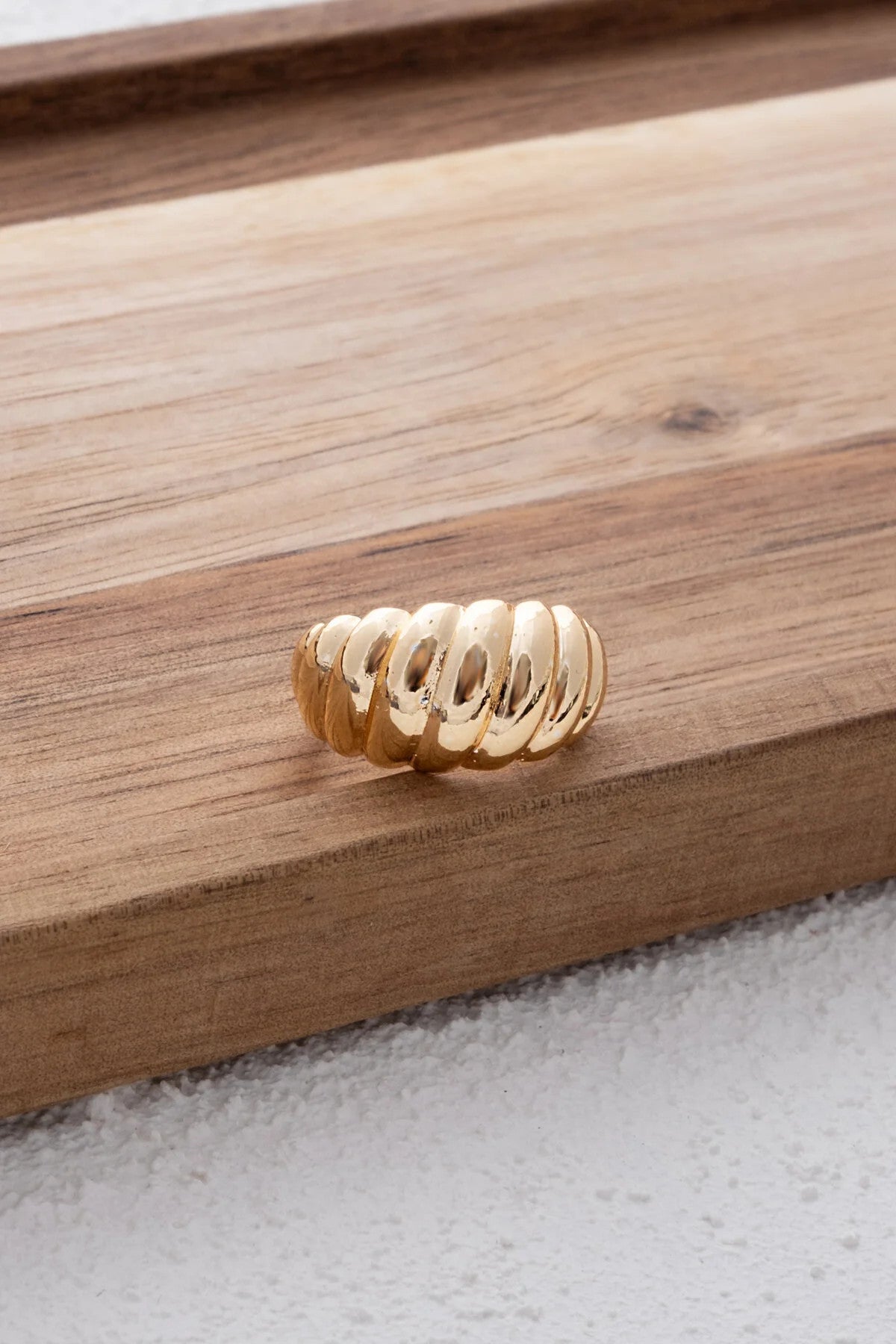 Burgu Yüzük Kalın Bombeli Plaka Free Size Ayarlanabilir