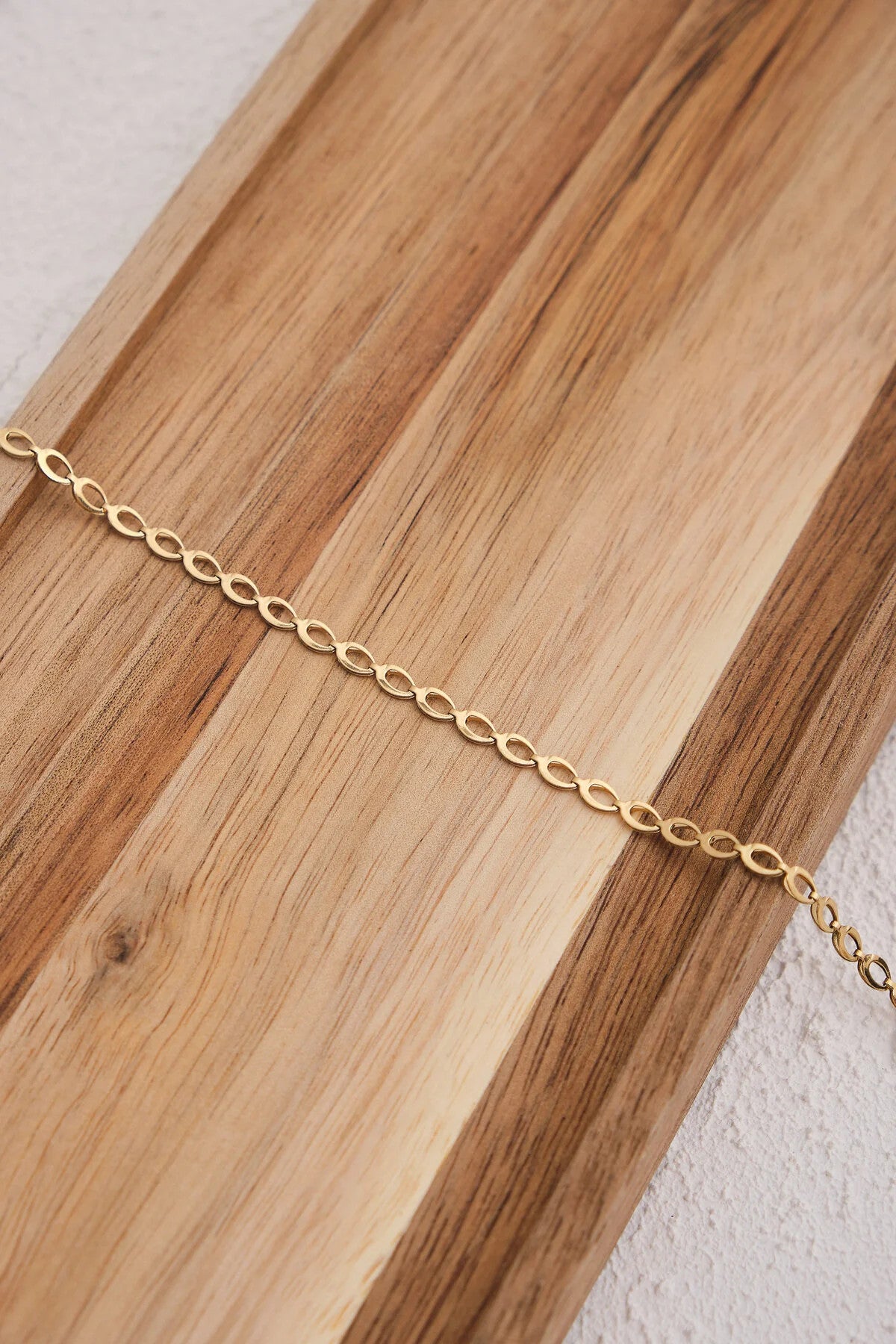 Çelik Arpa Bileklik Buğday Zincir Bileklik 3mm Kararmaz 17cm+4cm&21cm