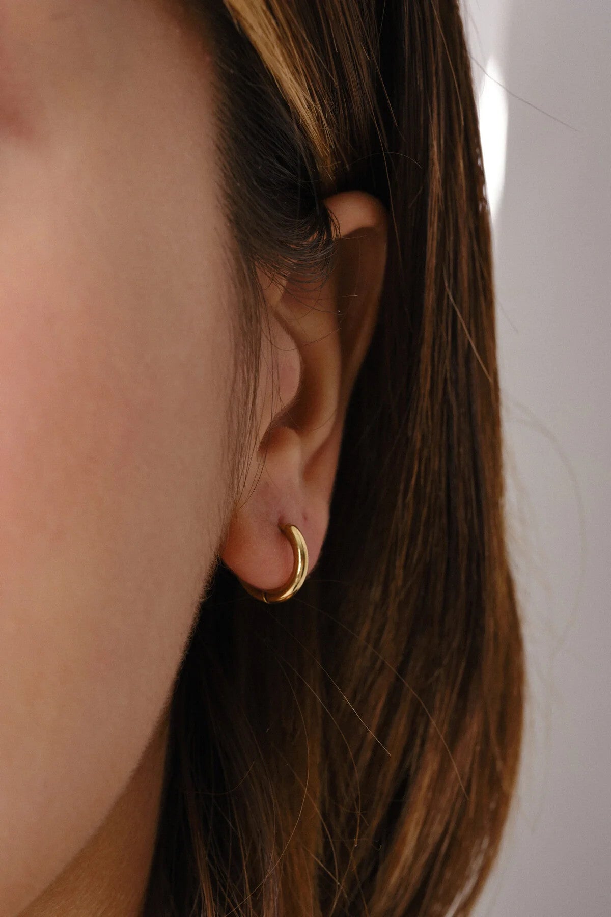 Çelik Halka Küpe Kararmaz Çap 1.2cm Günlük Kullanıma Uygun Boru Küpe