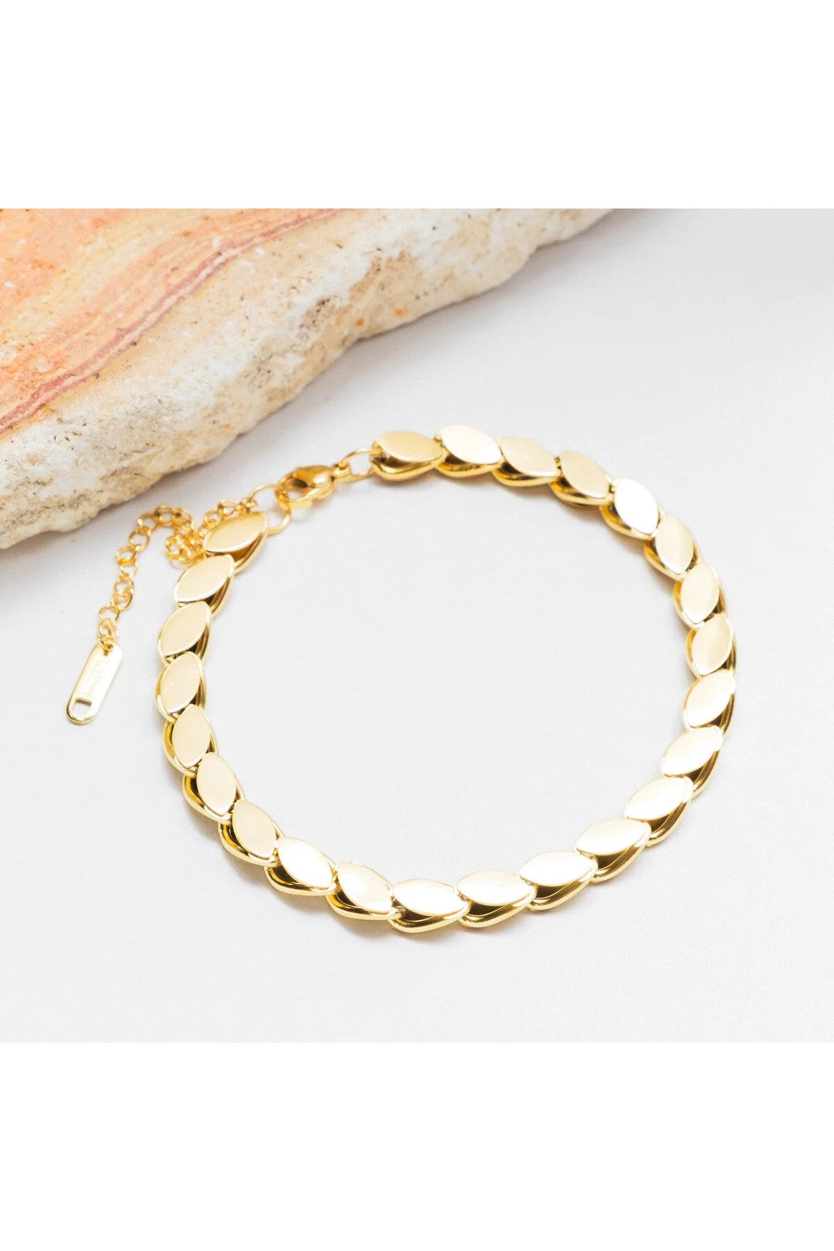 Çelik Arpa Zincir Bileklik Kararmaz