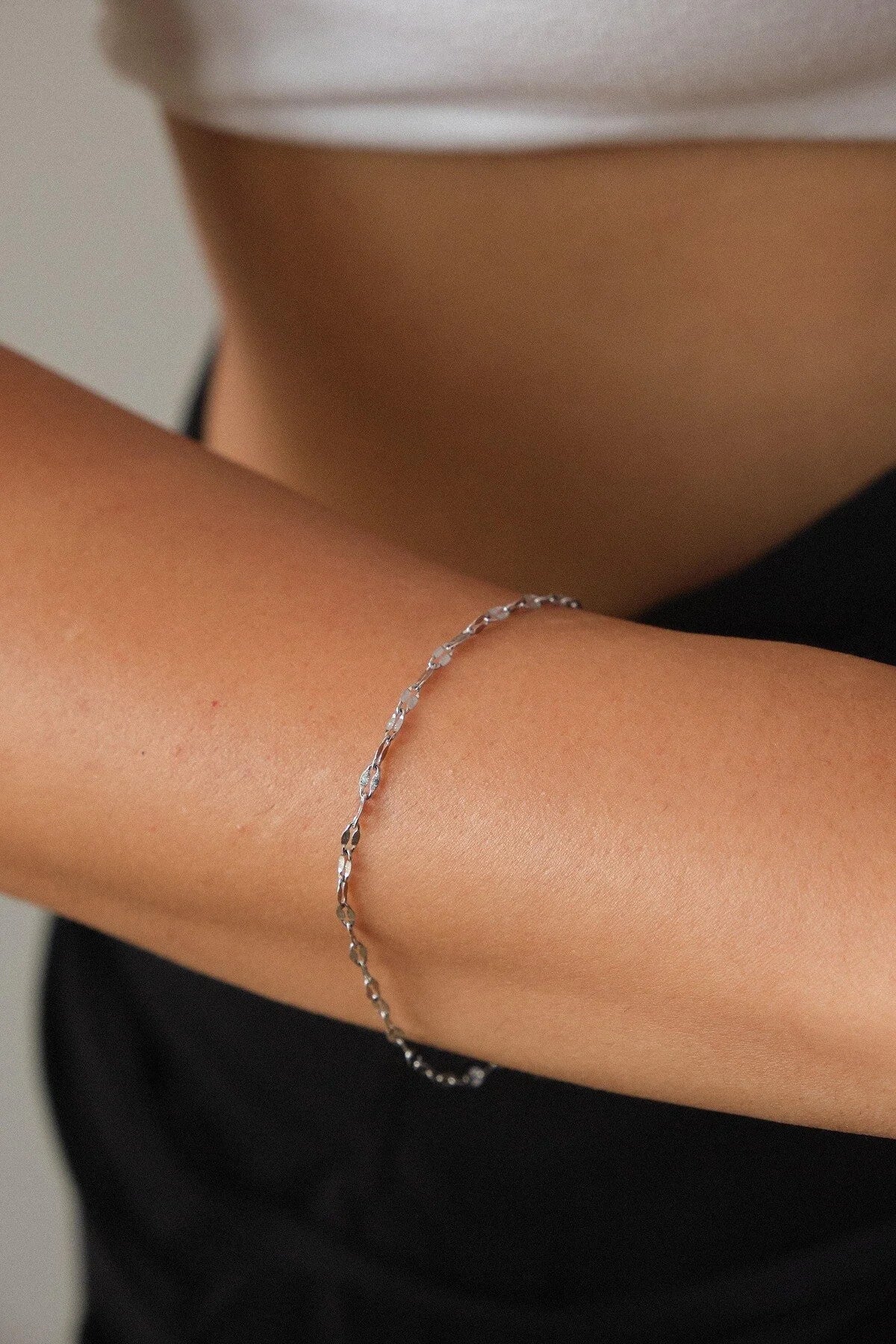 Çelik Dudak Zincir Bileklik Ince Singapur Sarma Burgu Aynalı Bileklik 2mm Zarif Minimal 17+4cm&21cm