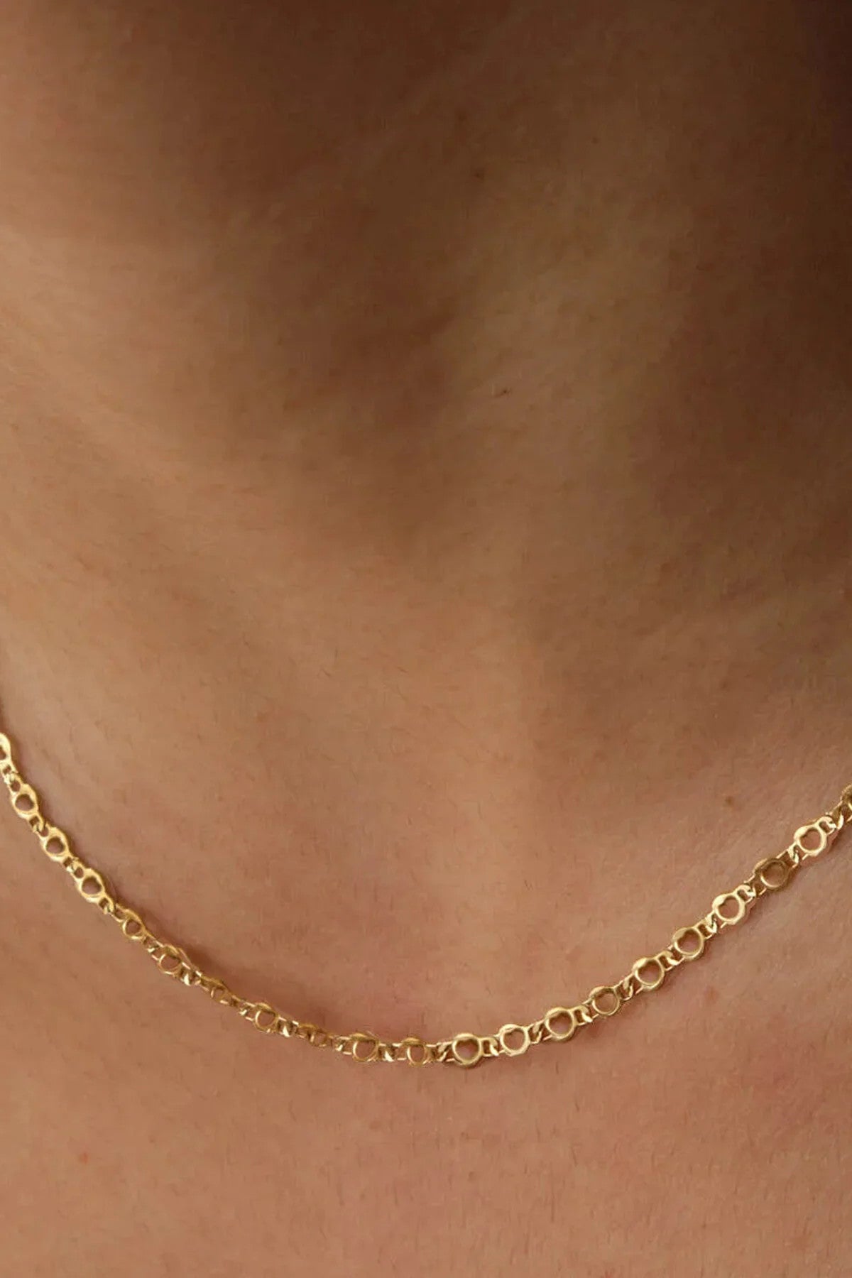 Çelik Pullu Plaka Kalp Zincir Kolye Altıgen Kalpli Kolye Minimal Kararmaz 3mm