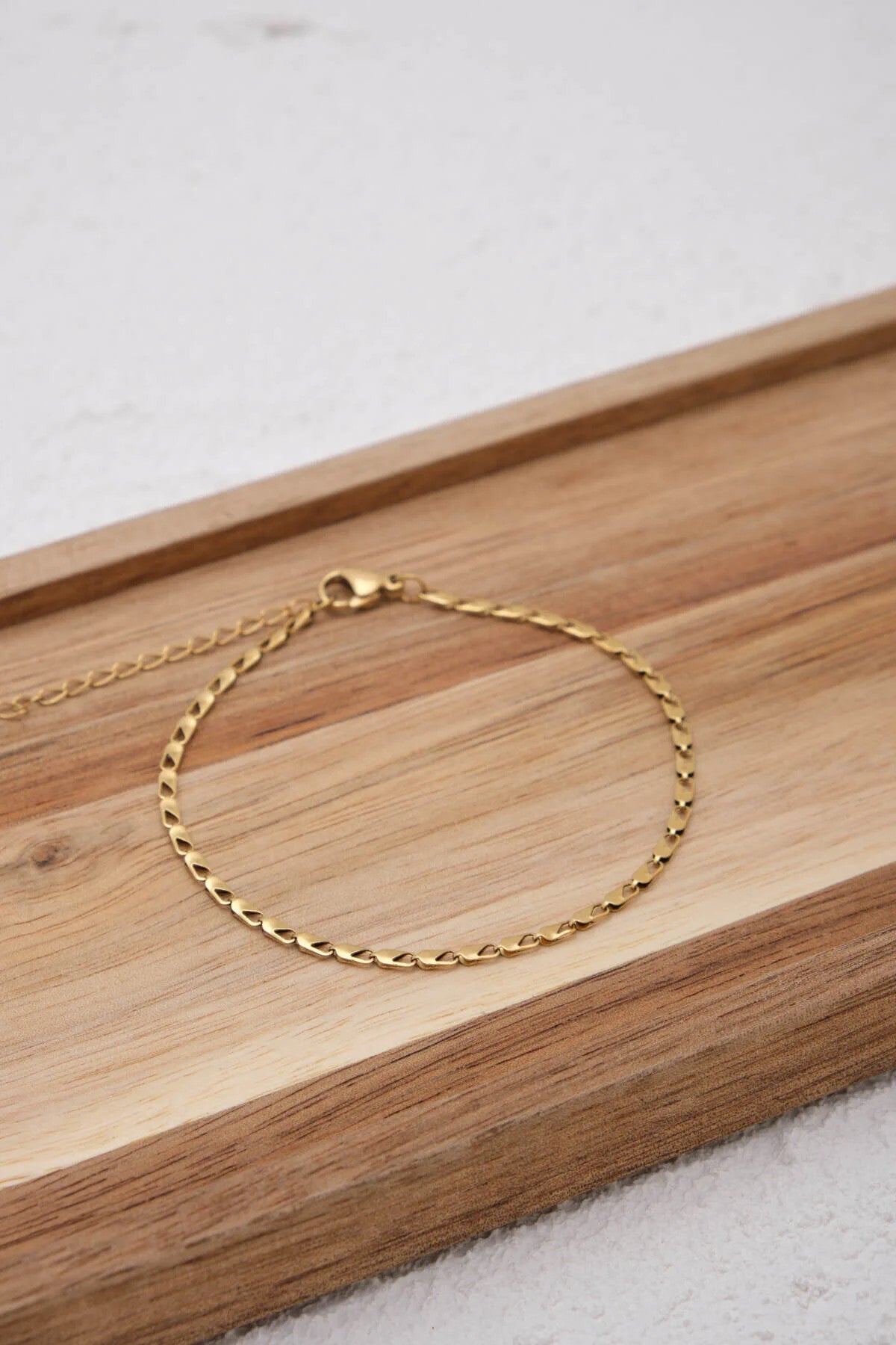 Çelik İnce Papağan Zincir Bileklik Kararmaz 17+4cm 2mm Günlük Kullanıma Uygun