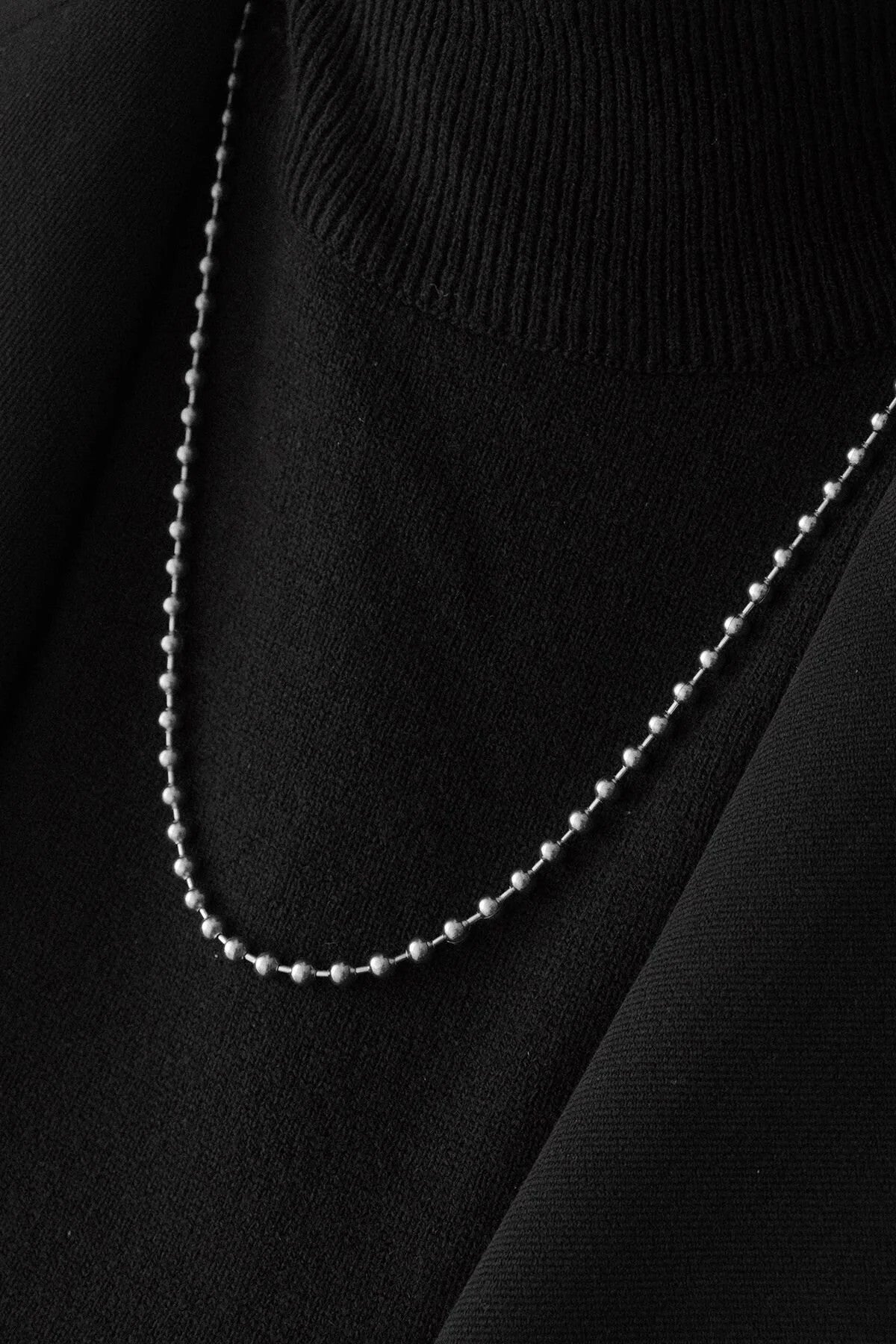 Çelik Top Dorika Zincir Kolye Top Boncuk Zincir 3mm Kombinlik