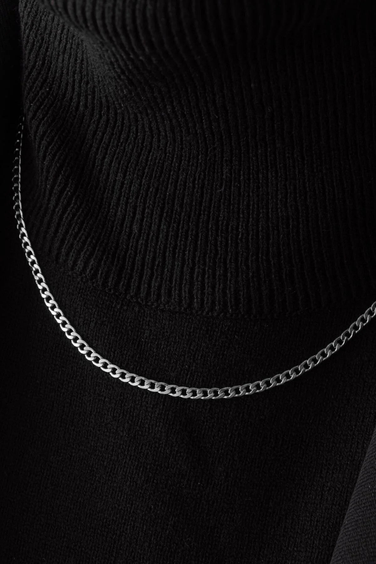 Çelik İnce Gurmet Zincir Kolye Kararmaz 3mm Unisex