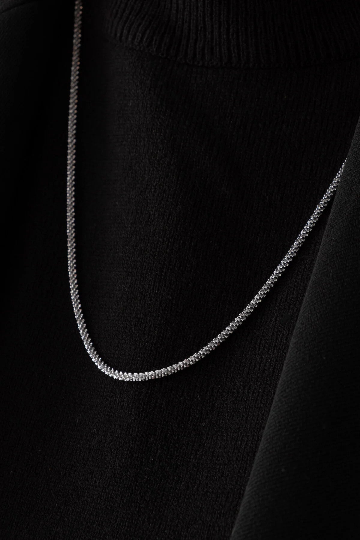 Çelik Halat Elmas Kolye Kararmaz Ezme Diken Zincir