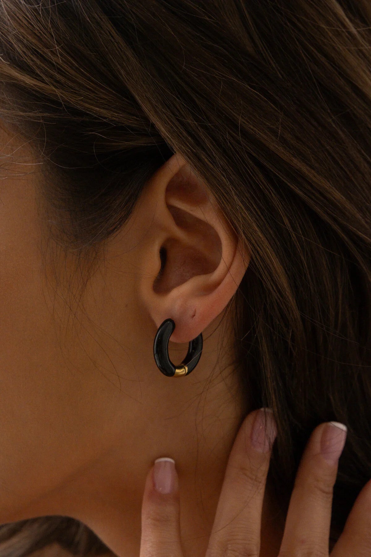 Çelik Mineli Halka Küpe 3 Renk Kararmaz Çap:2cm Yeşil