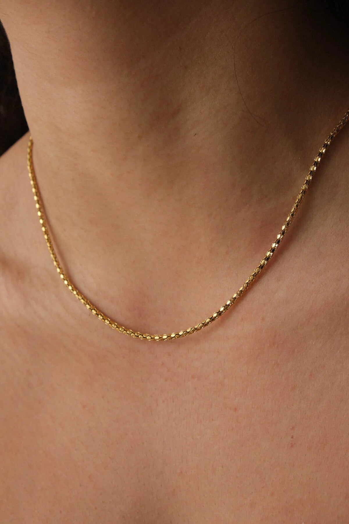 Çelik Pullu Halat Zincir Kolye Unisex Kararmaz 2mm Minimal Günlük Kullanıma Uygun