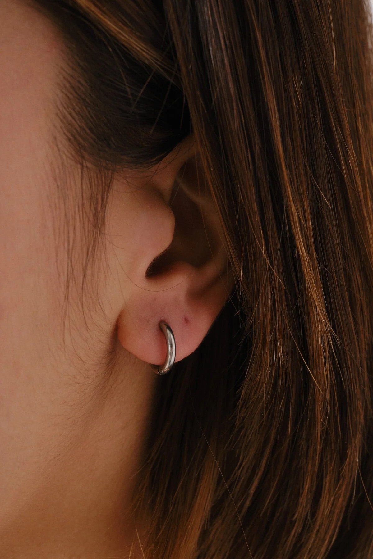 Çelik Halka Küpe Kararmaz Çap 1.2cm Günlük Kullanıma Uygun Boru Küpe