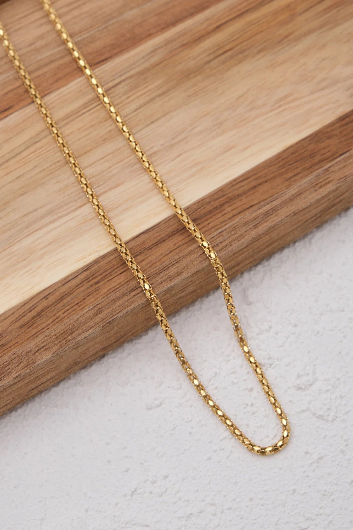 Çelik Pullu Halat Zincir Kolye Unisex Kararmaz 2mm Minimal Günlük Kullanıma Uygun