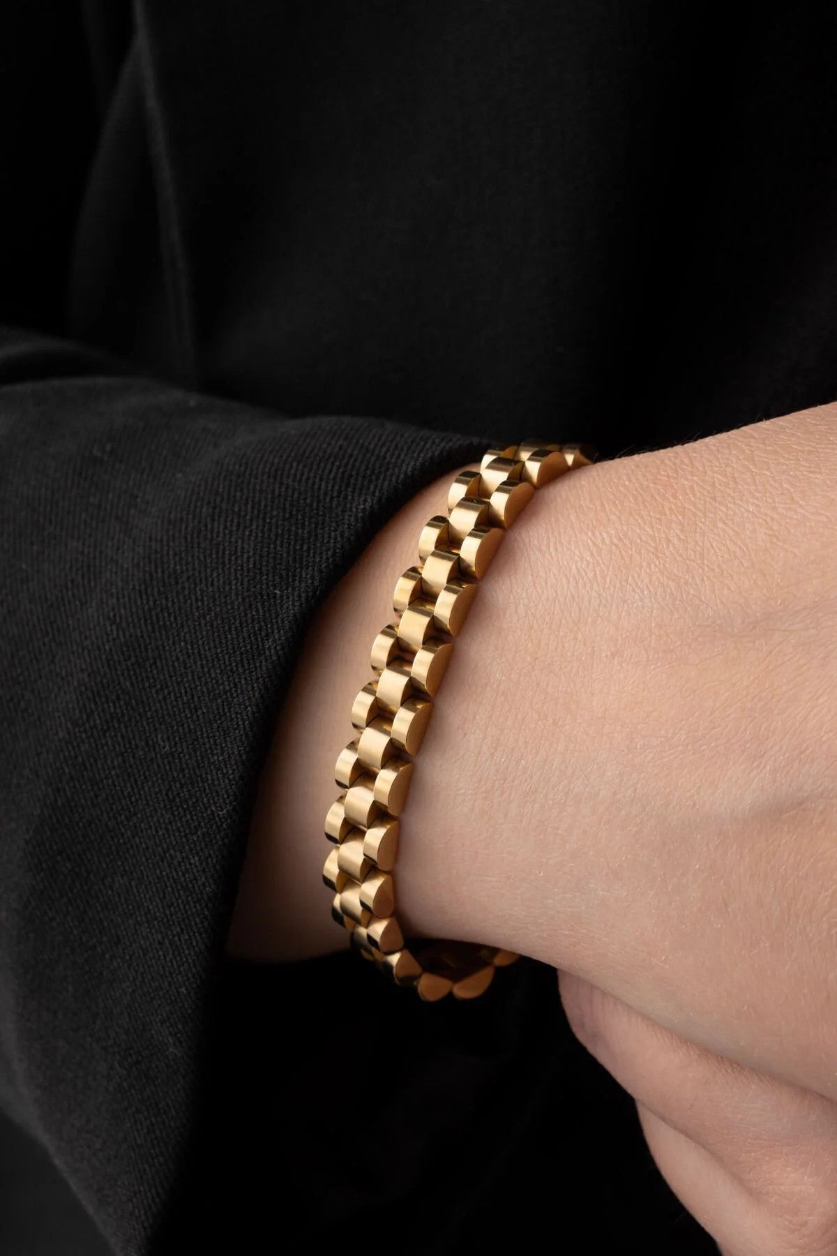 Çelik Bileklik Kararmaz Unisex 21cm