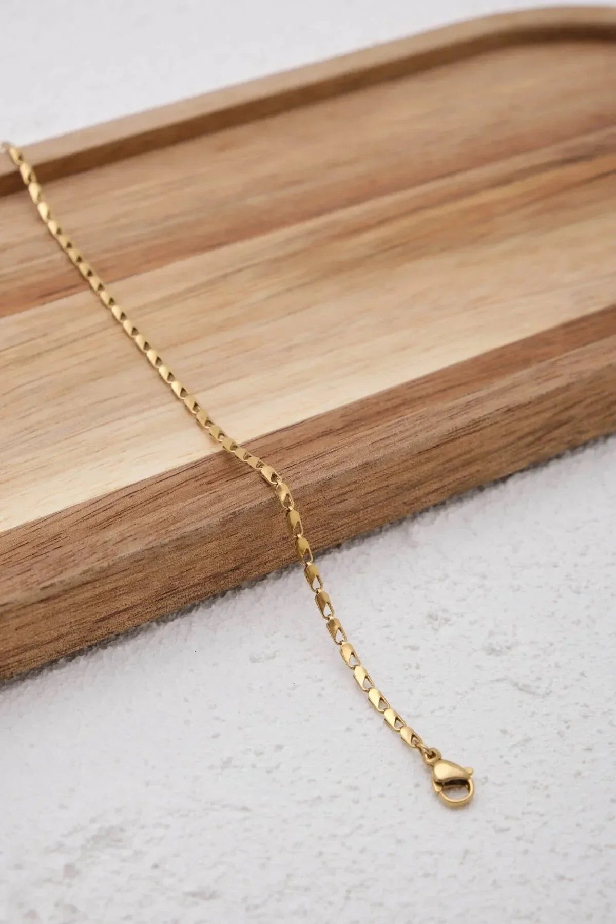 Çelik Papağan Zincir Erkek Bileklik 2mm Kararmaz 20cm