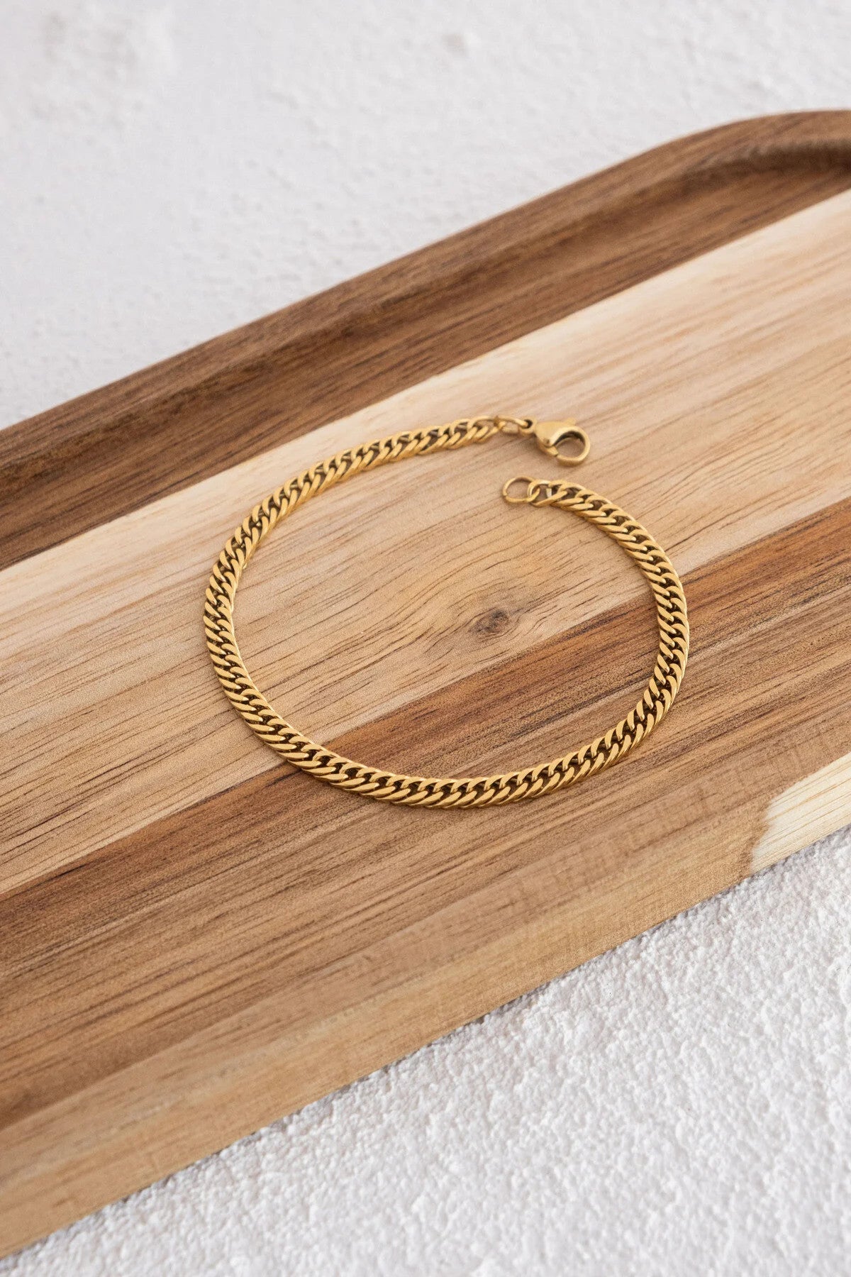 Çelik Almak Gurmet Zincir Bileklik Miami Küçük Zarif Küba Bileklik 3mm Kararmaz 17+4cm-21cm