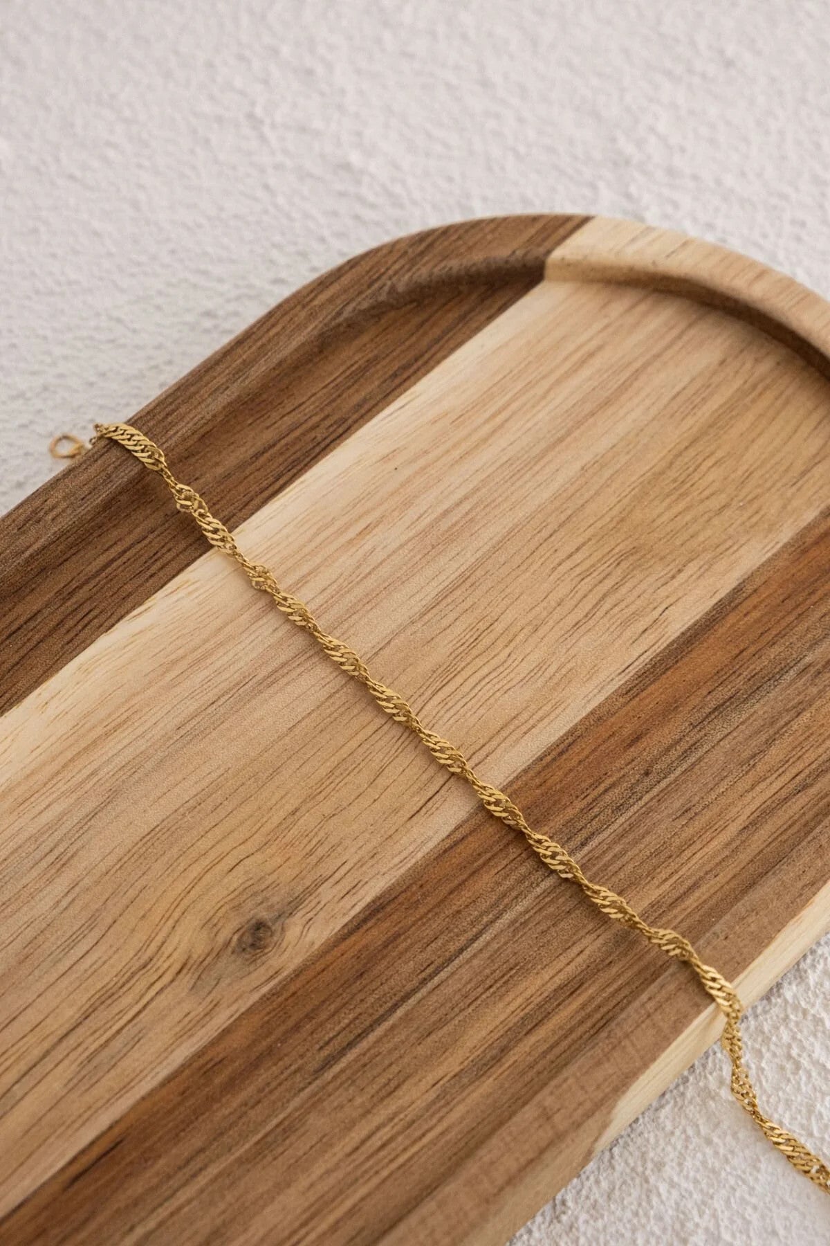 Çelik Singapur Zincir Kolye İnce İthal Singapur Sarma Burgu Zincir 2mm Zarif Minimal