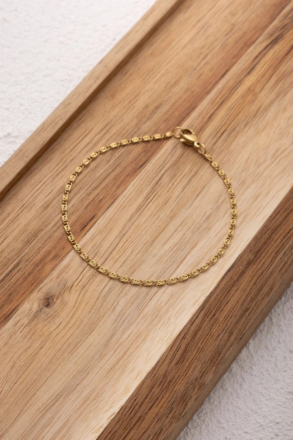 Çelik İnce Ataç Model Zincir Halhal Minimal Zincir Salyangoz Kararmaz 2mm 22+4cm