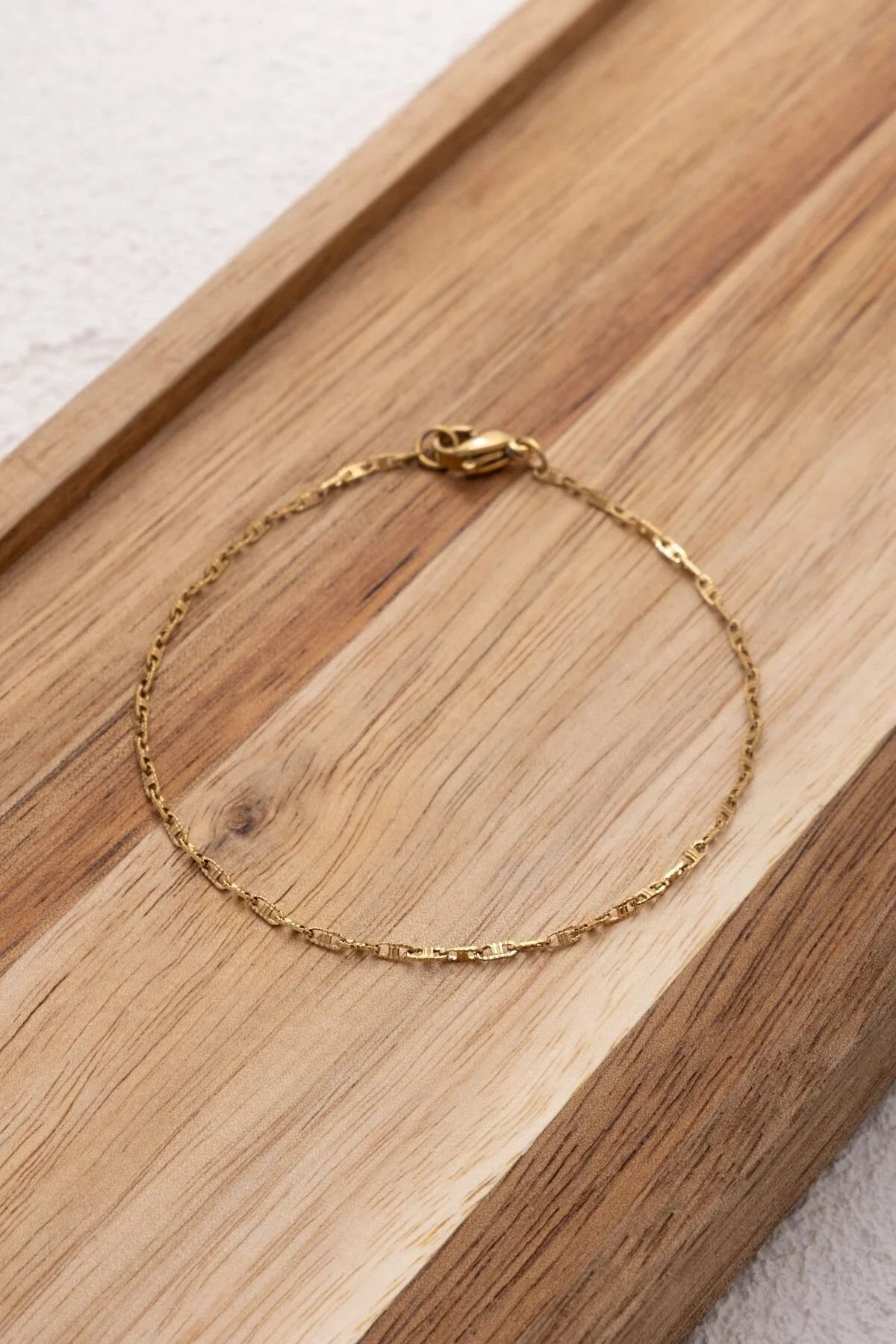 Çelik Dokulu Fermuar Model Zincir Bileklik Dudak Zinciri 1mm 17+4cm-21cm Kararmaz