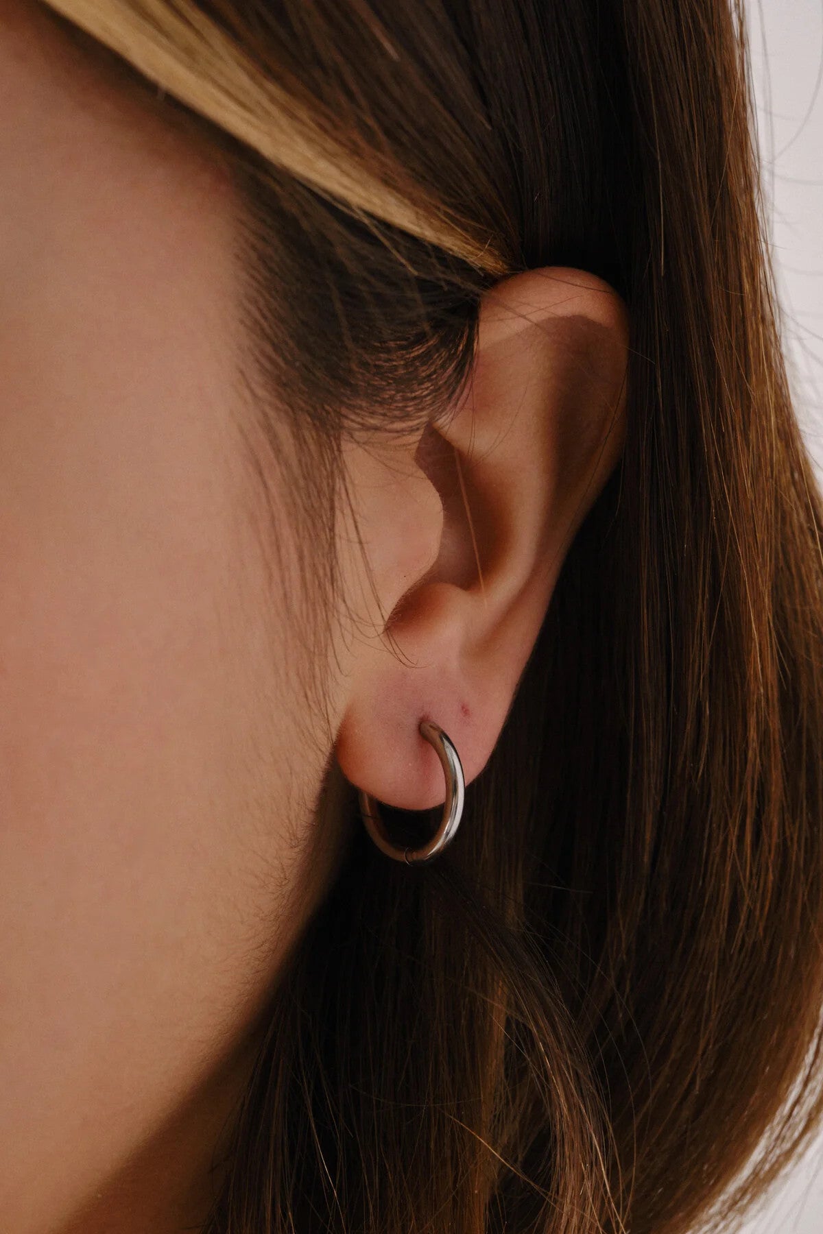 Çelik Halka Küpe Kararmaz Çap 1.8cm Günlük Kullanıma Uygun Boru Küpe