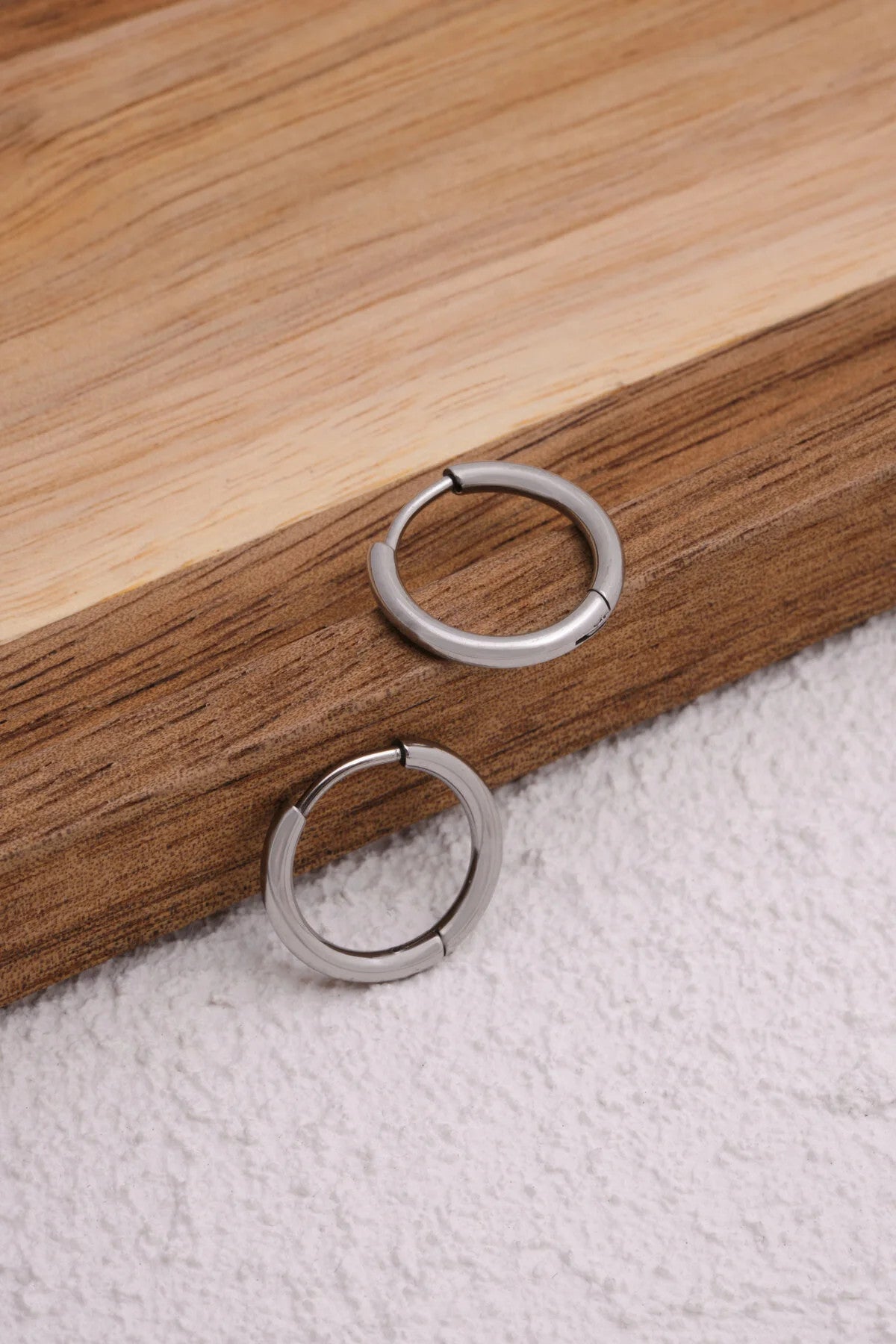 Çelik Halka Küpe Kararmaz Çap 1.8cm Günlük Kullanıma Uygun Boru Küpe