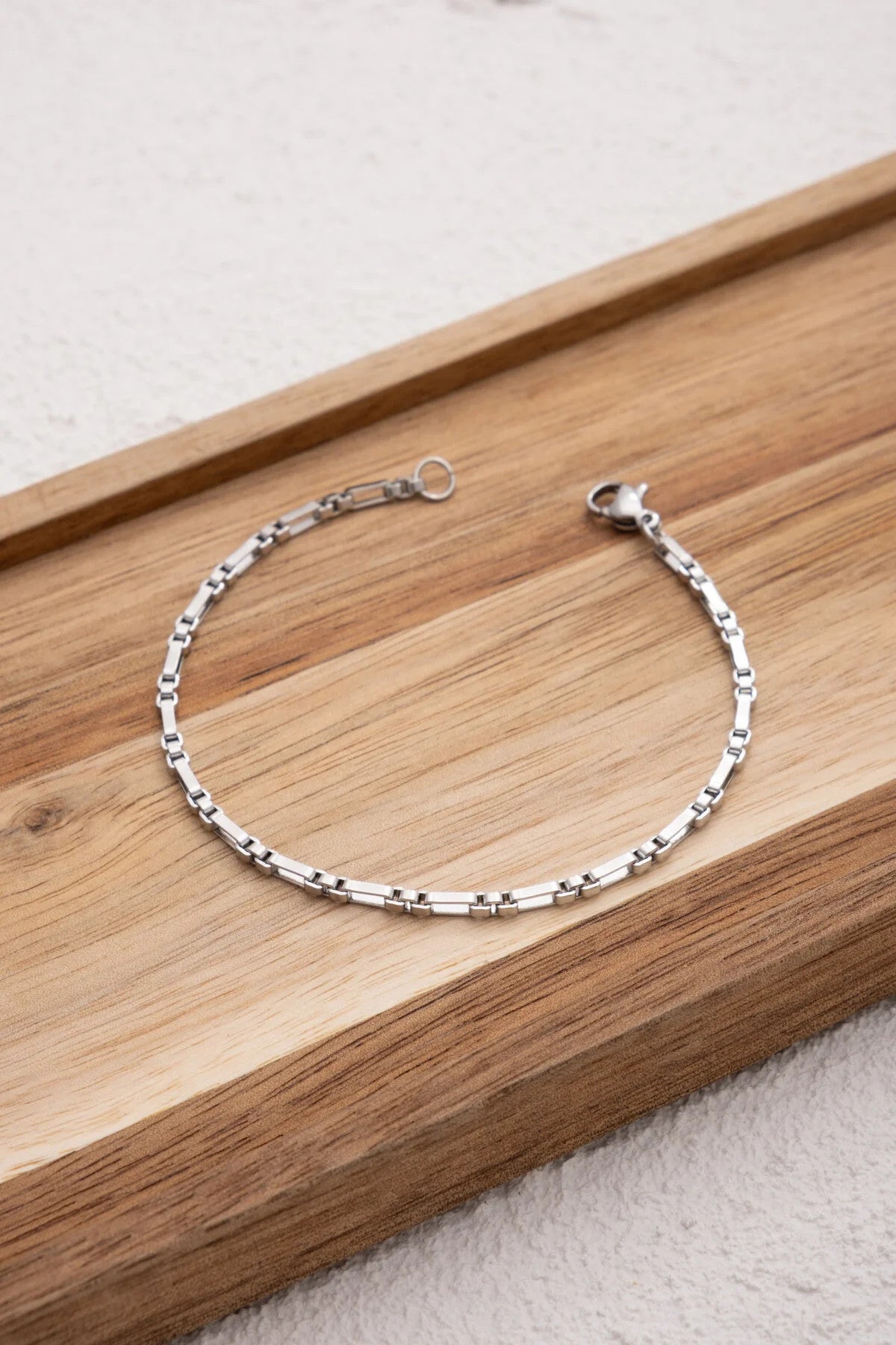 Çelik Dikdörtgen Kare Halhal Günlük Kullanıma Uygun Kutu Dikdörtgen Halhal 2mm 22cm+4cm