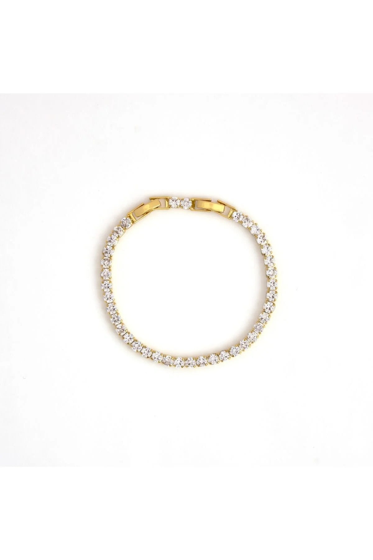 Vıp Seri Su Yolu Bileklik Tek Taş Sıralı Suyolu Bilezik