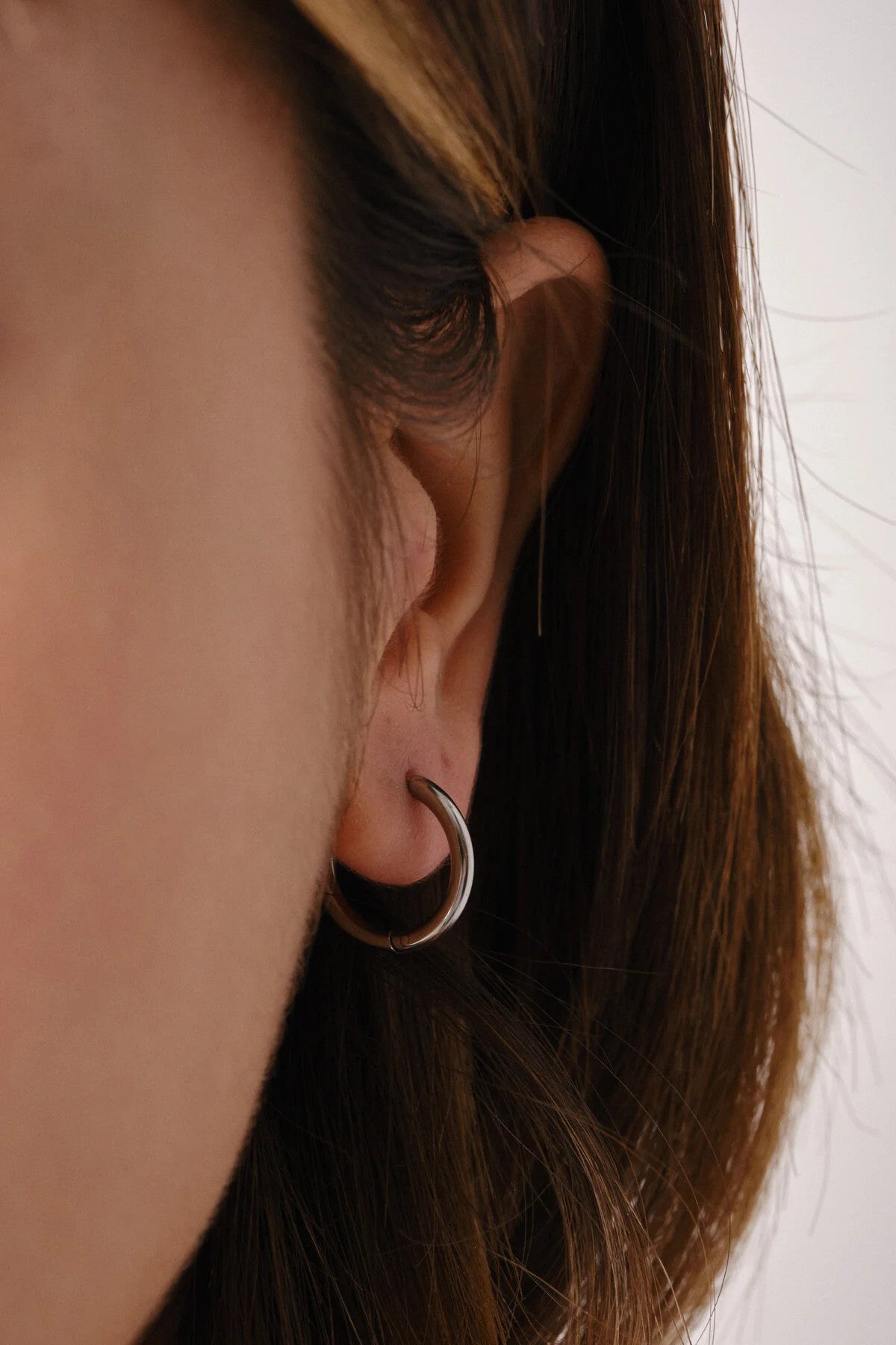 Çelik Halka Küpe Kararmaz Çap 1.8cm Günlük Kullanıma Uygun Boru Küpe