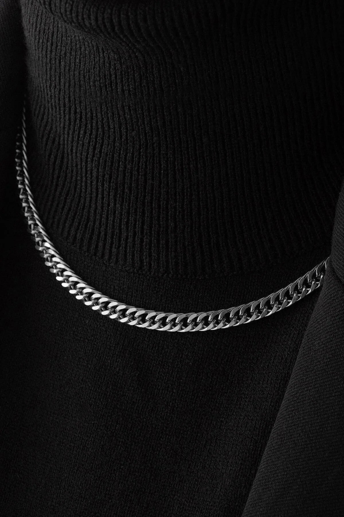 Çelik Almak Gurmet Zincir Kolye Miami Büyük Küba Kolye 6mm Kararmaz