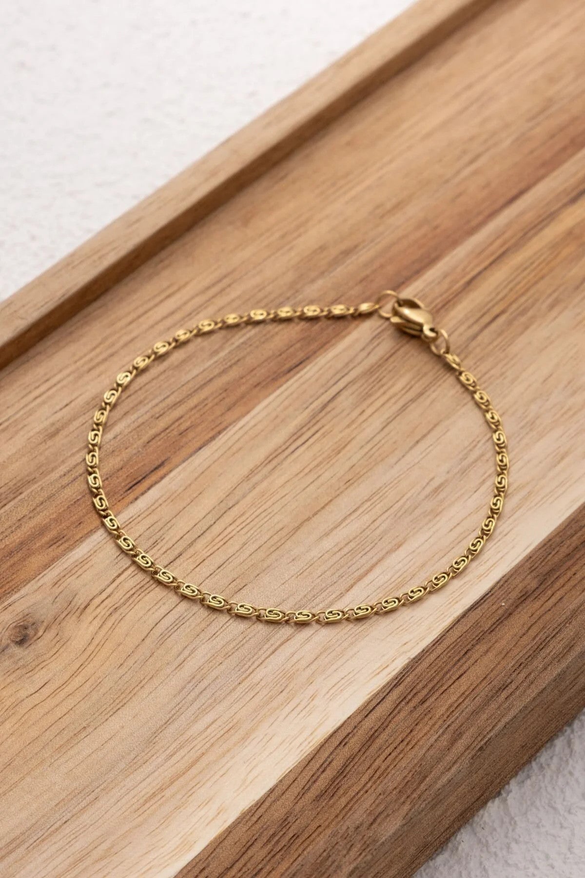 Çelik İnce Ataç Model Zincir Halhal Minimal Zincir Salyangoz Kararmaz 2mm 22+4cm