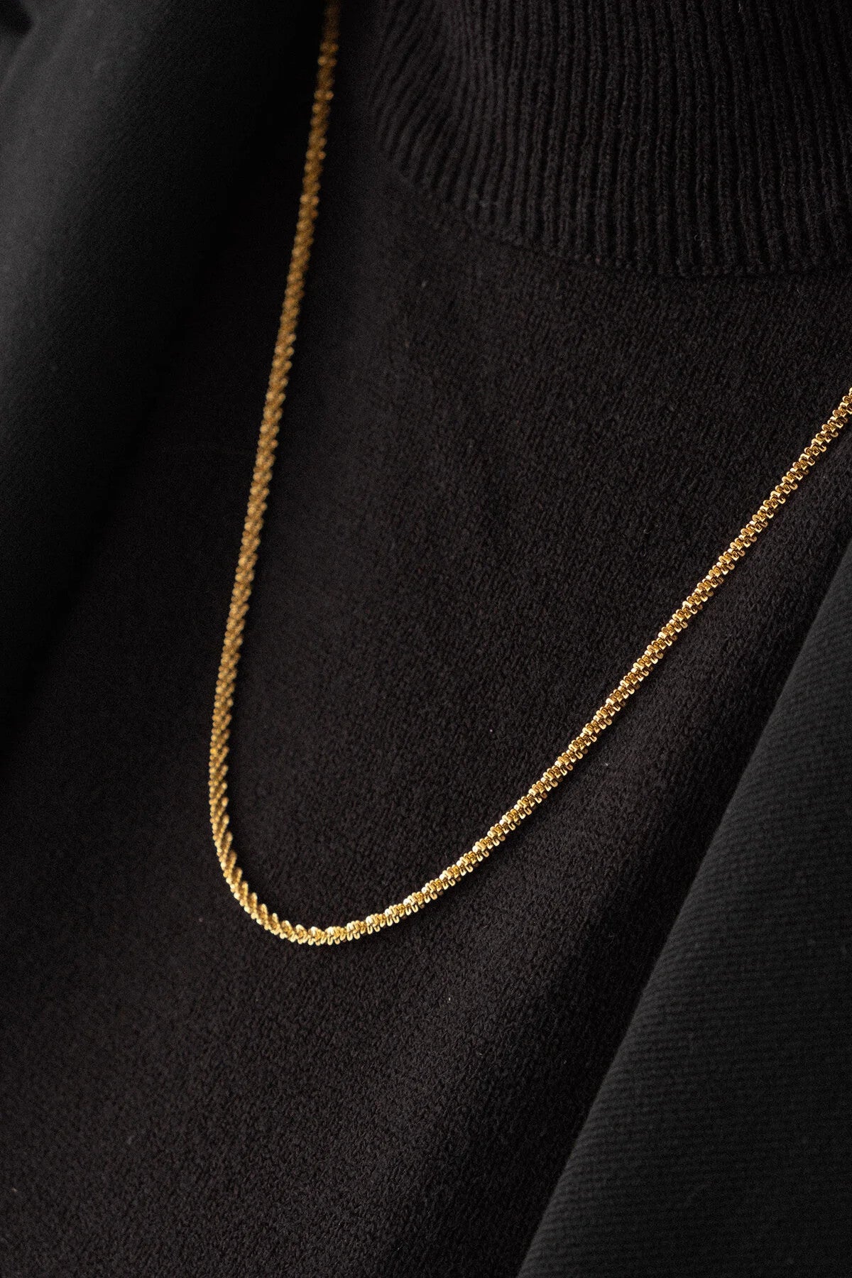 Çelik Halat Elmas Kolye Kararmaz Ezme Diken Zincir