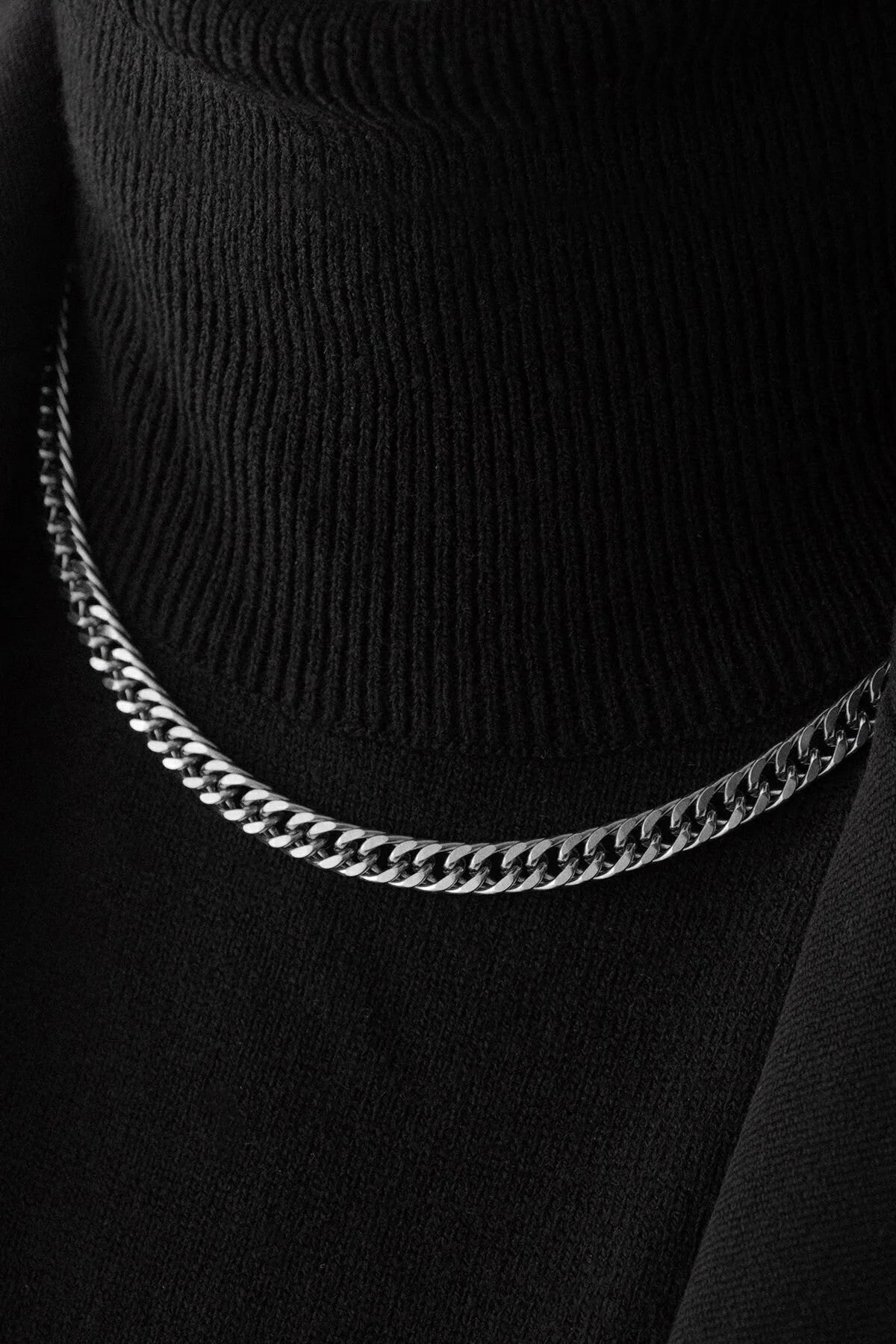 Çelik Almak Gurmet Zincir Kolye Miami Büyük Küba Kolye 6mm Kararmaz