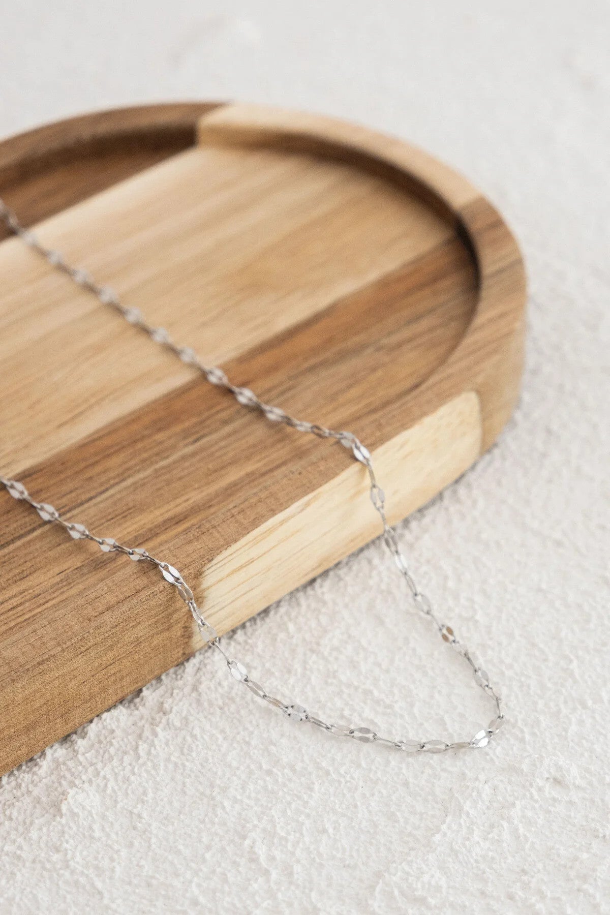 Çelik Dudak Zincir Kolye Ince Singapur Sarma Burgu Aynalı Kolye 2mm Zarif Minimal